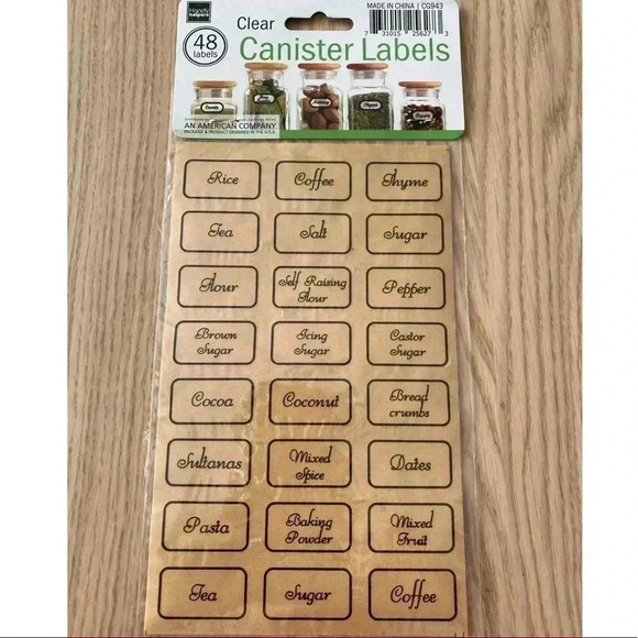 🆕Clear 48 Canister Labels 🆕 - Picture 2 of 4